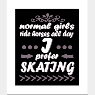 Skate skateboard freestyle saying gift idea Posters and Art